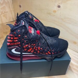 Nike Black and Red Men's Shoes